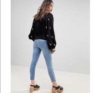 Free People Reagan Raw Hem Jeans
